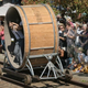 Illustration for article titled 'Handcar Regatta' Rail Race Is a Terrifying Steampunk Orgy
